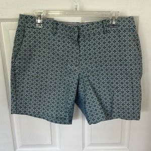 Blue & white patterned shorts - WILLI SMITH - size 12